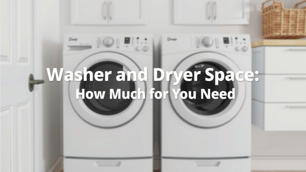 Washer and Dryer Space: How Much Do You Need
