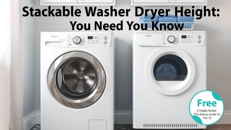 Stackable Washer Dryer Height: What You Need to Know