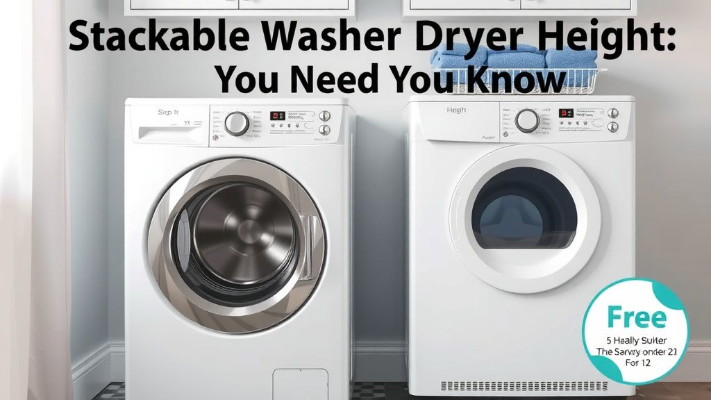 Stackable Washer Dryer Height: What You Need to Know