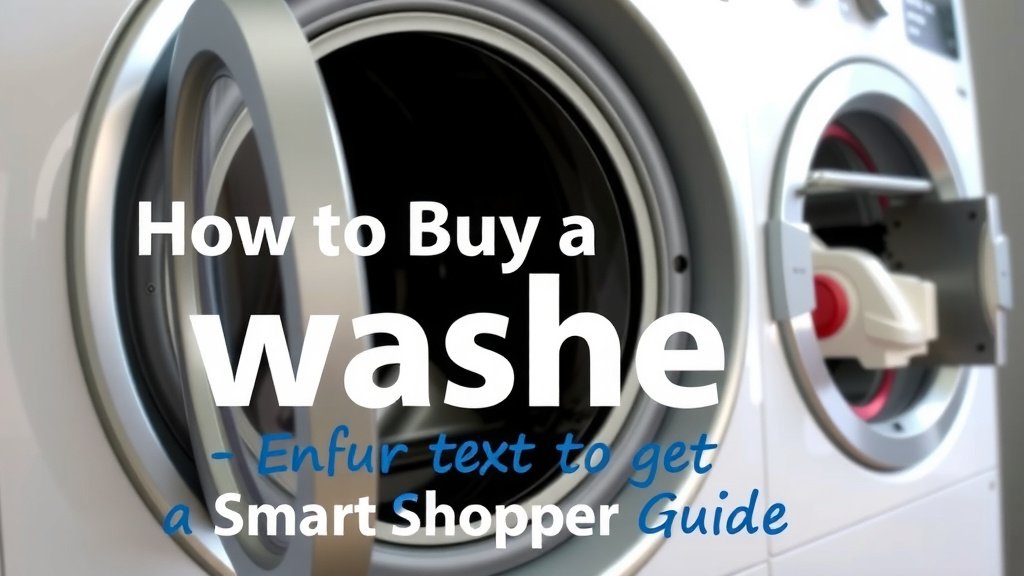 How to Buy a Washer: A Smart Shopper's Guide