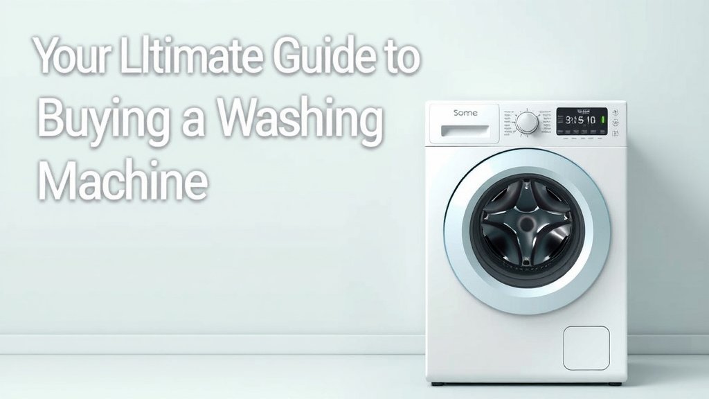 Your Ultimate Guide to Buying a Washing Machine