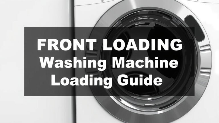 Front Loading Washing Machine Loading Guide