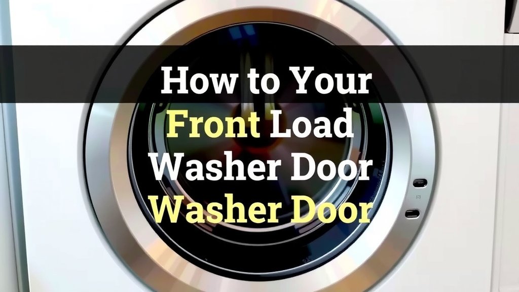 Getting Your Front Load Washer Door Open