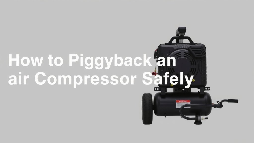 How to Piggyback an Air Compressor Safely