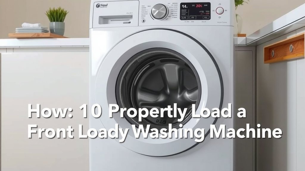 How to Properly Load a Front Load Washing Machine