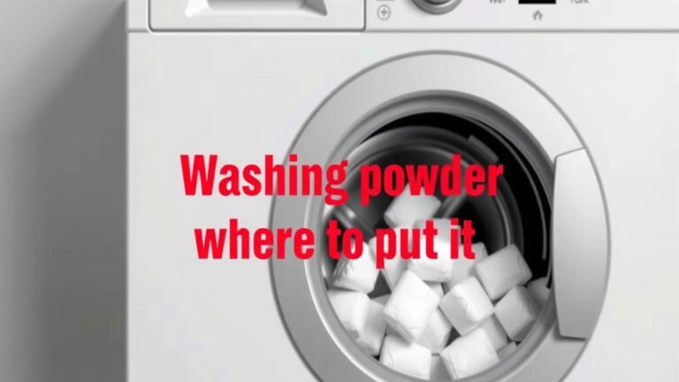 Front Loader Washing Powder: Where to Put It