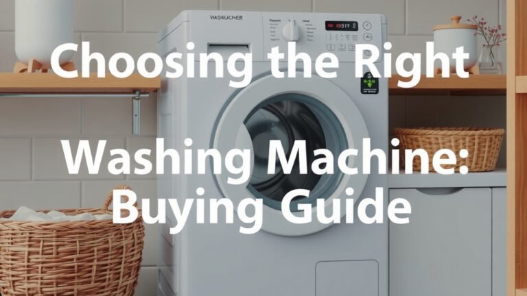Choosing the Right Washing Machine: A Buying Guide