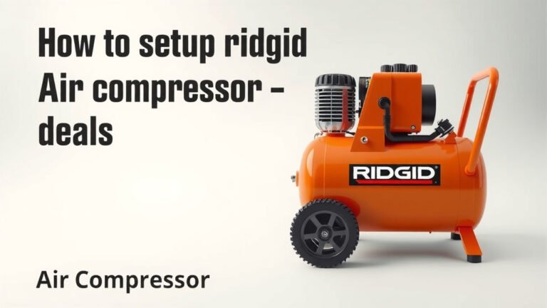 How to Set Up Your Ridgid Air Compressor