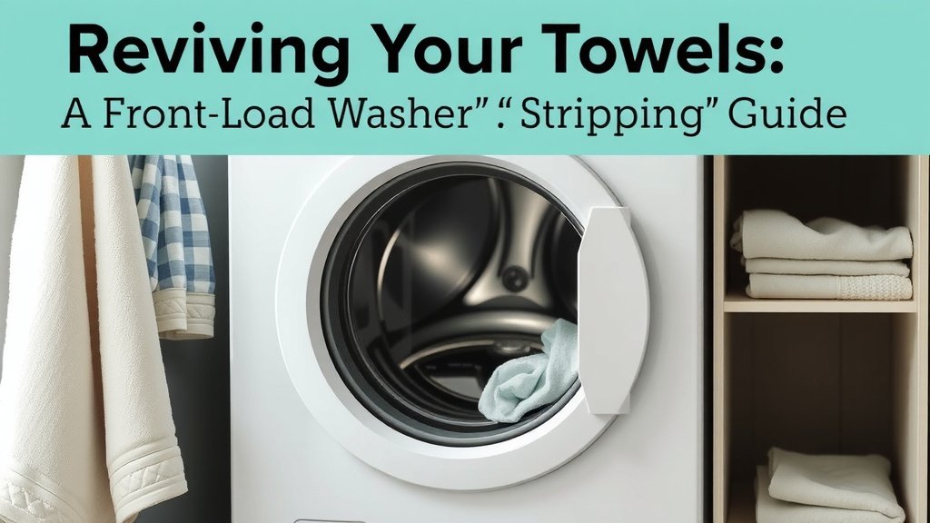 Reviving Your Towels: A Front-Load Washer Stripping Guide