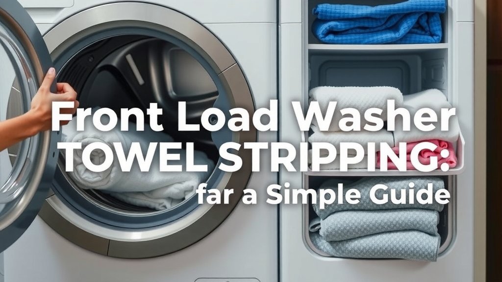 Front Load Washer Towel Stripping: A Simple Guide