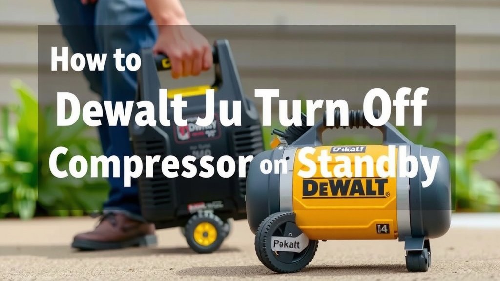 Putting Your DeWalt Jump Starter Compressor on Standby