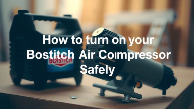 How to Turn On Your Bostitch Air Compressor Safely