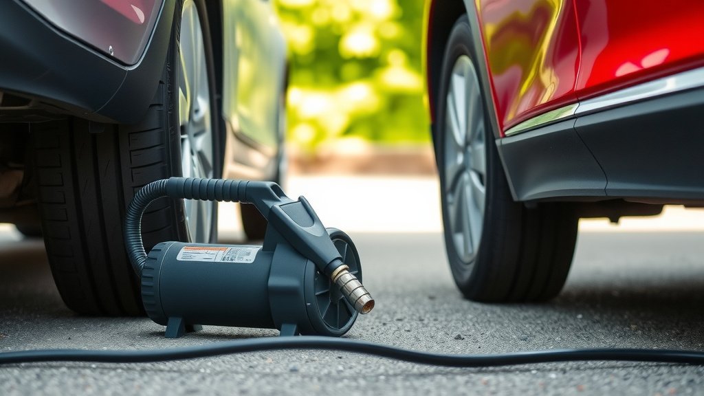 Getting Your Tires Inflated with a Car Air Compressor