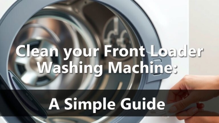 Clean Your Front Loader Washing Machine: A Simple Guide