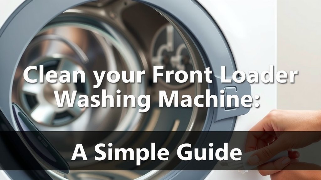 Clean Your Front Loader Washing Machine: A Simple Guide