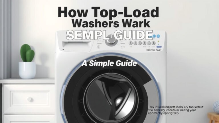 How Top Load Washers Work: A Simple Guide