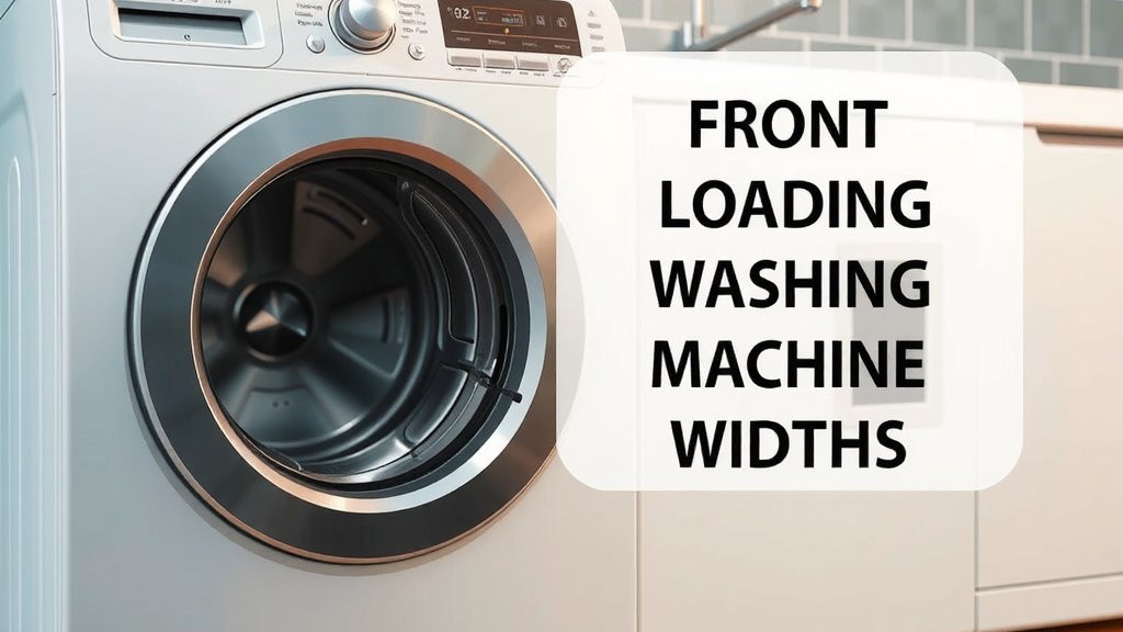 Front Loading Washing Machine Widths: What You Need to Know