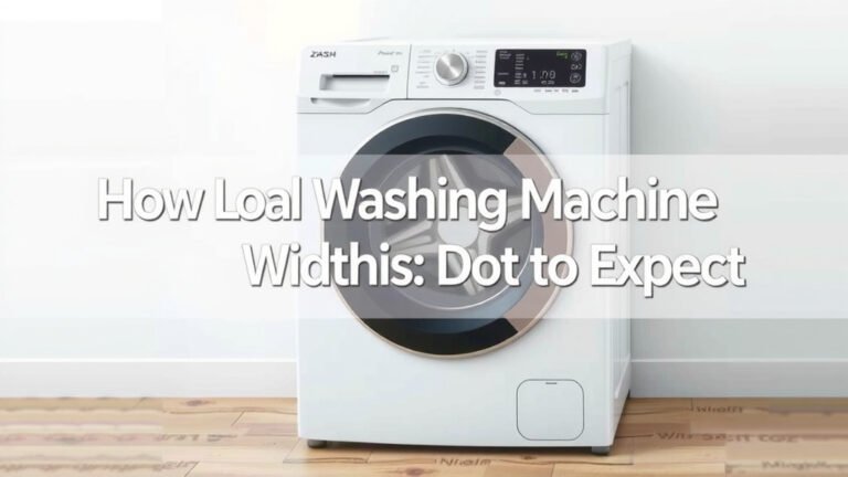 Front Load Washing Machine Widths: What to Expect
