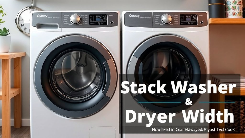 Stack Washer Dryer Width: What You Need to Know