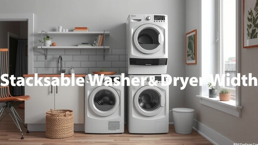 Understanding Stackable Washer and Dryer Width
