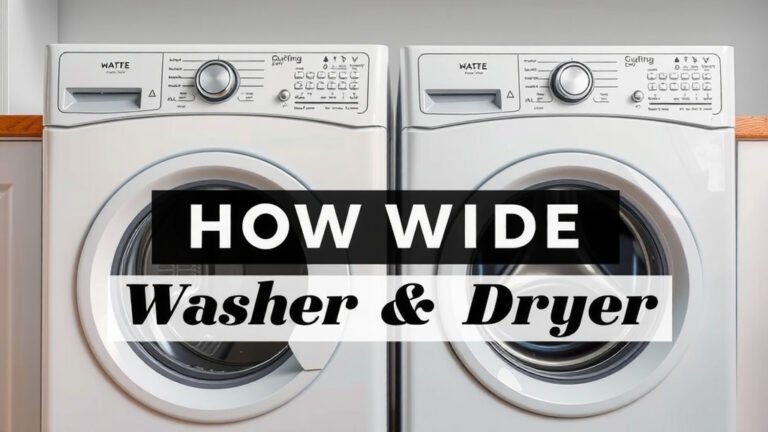 Stackable Washer Dryer Width: What You Need to Know
