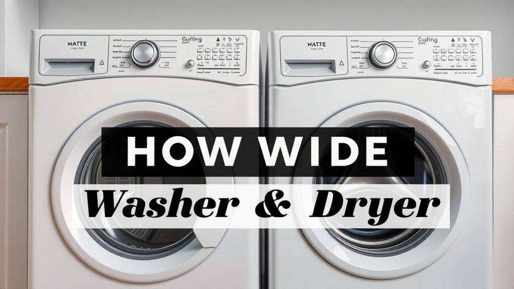 Stackable Washer Dryer Width: What You Need to Know