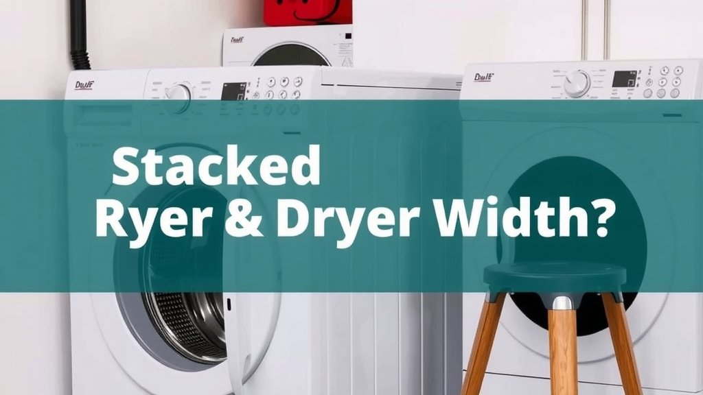 Understanding Stacked Washer & Dryer Widths