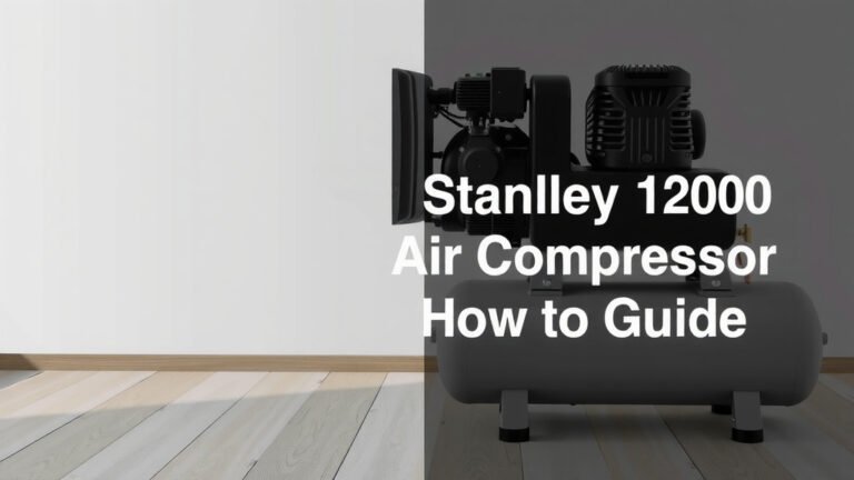 Stanley 1200 Air Compressor: How to Use Guide