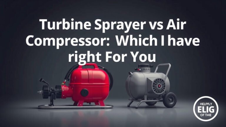 Turbine Sprayer vs Air Compressor: Which Is Right For You