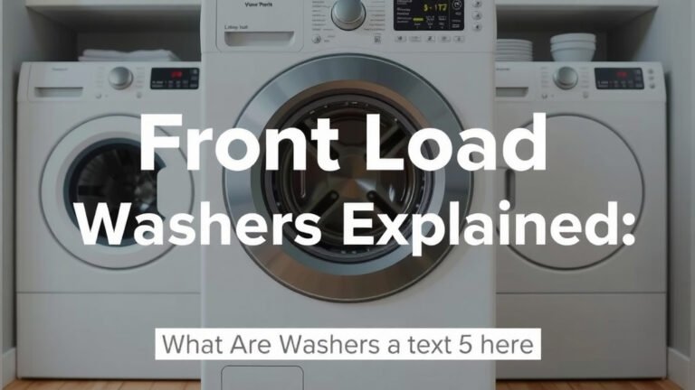Front Load Washers Explained: What You Need to Know