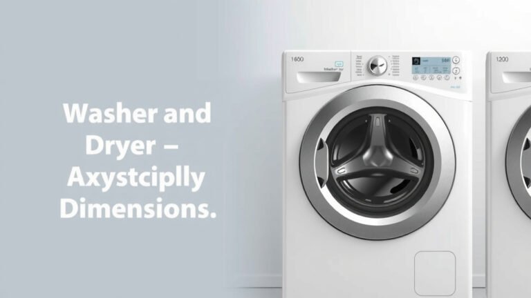 Average Washer and Dryer Dimensions: A Buying Guide