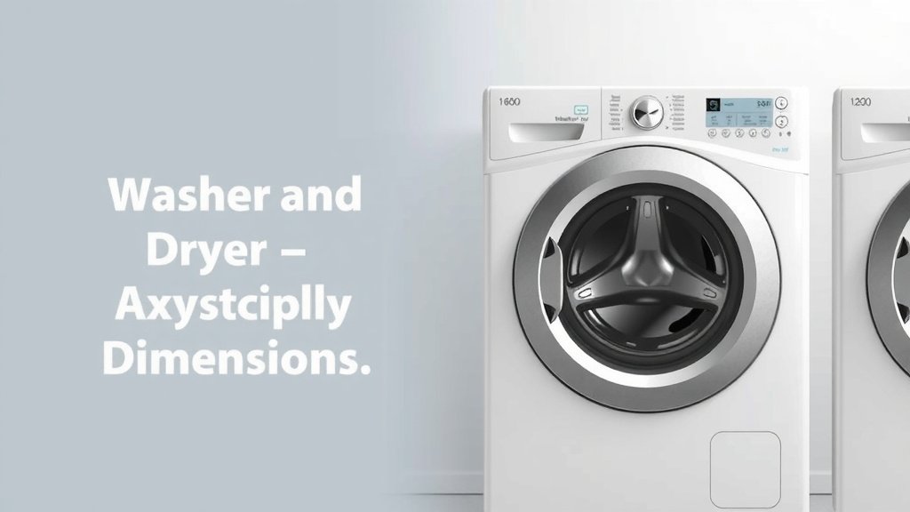 Average Washer and Dryer Dimensions: A Buying Guide