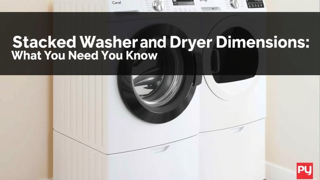 Understanding Stacked Washer and Dryer Dimensions