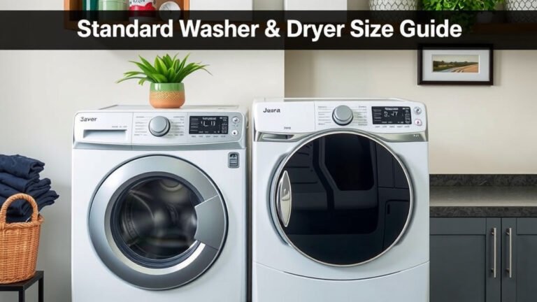 Standard Washer Dryer Size Guide