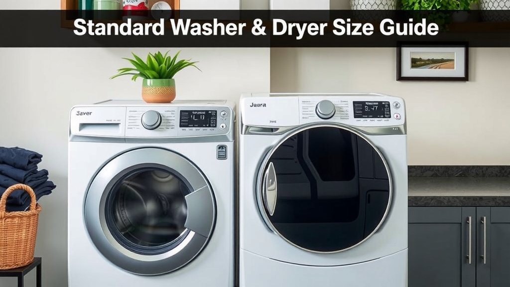 Standard Washer Dryer Size Guide