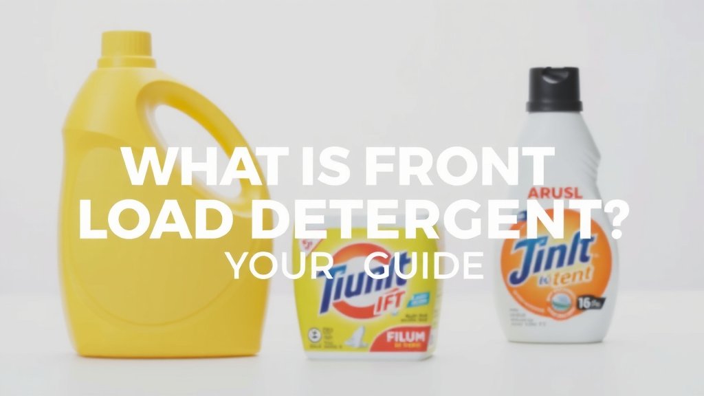 What is Front Load Detergent? Your Guide