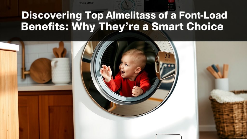 Discovering the Top Benefits of a Front Load Washing Machine