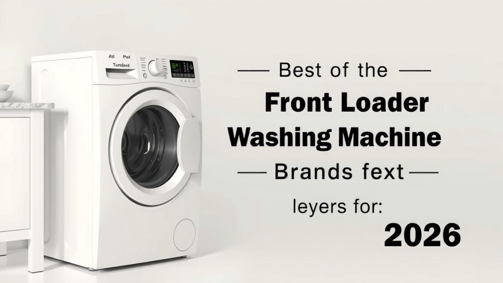 Best Front Loader Washing Machine Brands for 2026