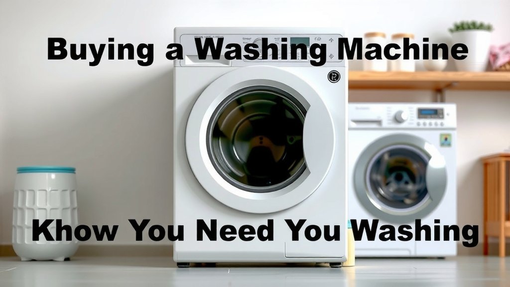 Buying a Washing Machine: What You Need to Know