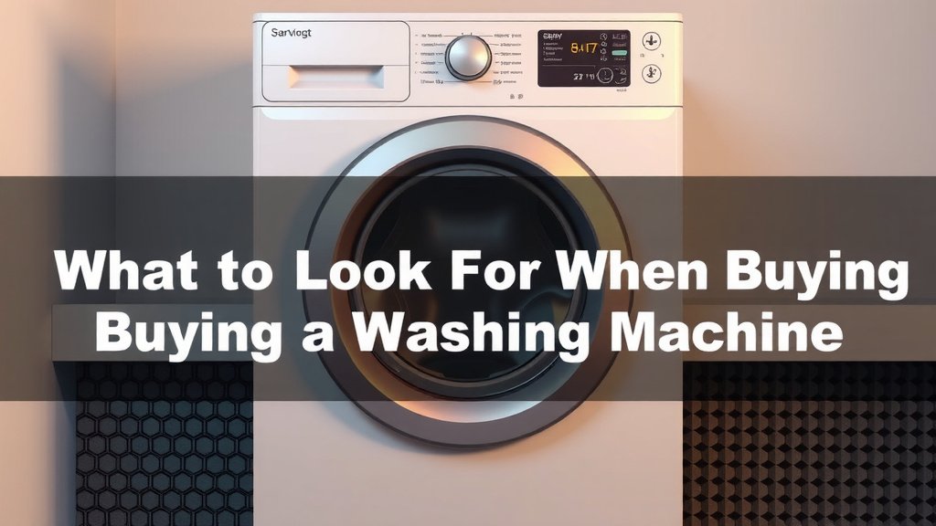What to Look For When Buying a Washing Machine