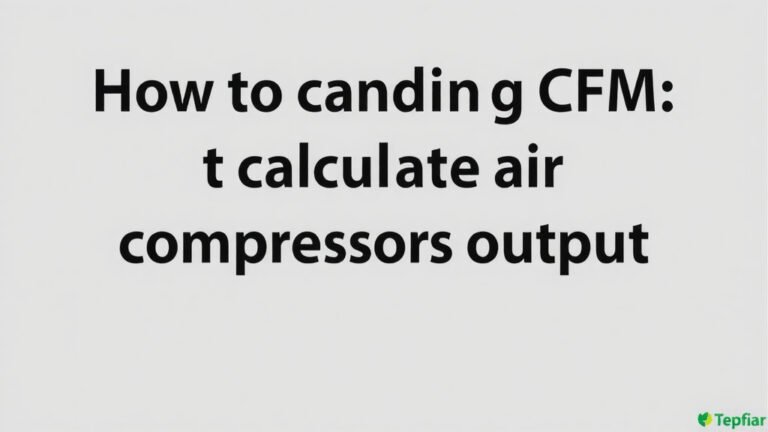 Understanding CFM: How to Calculate Air Compressor Output