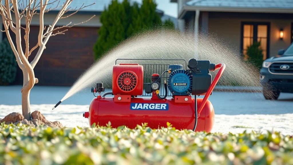 Using a Large Air Compressor for Sprinkler Winterization