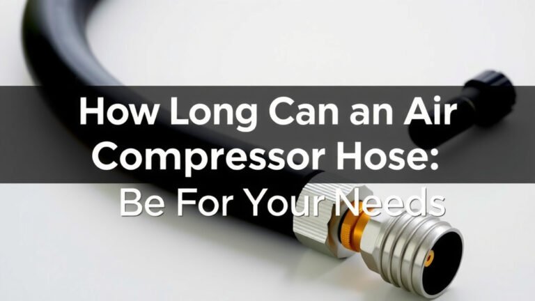 How Long Can an Air Compressor Hose Be For Your Needs