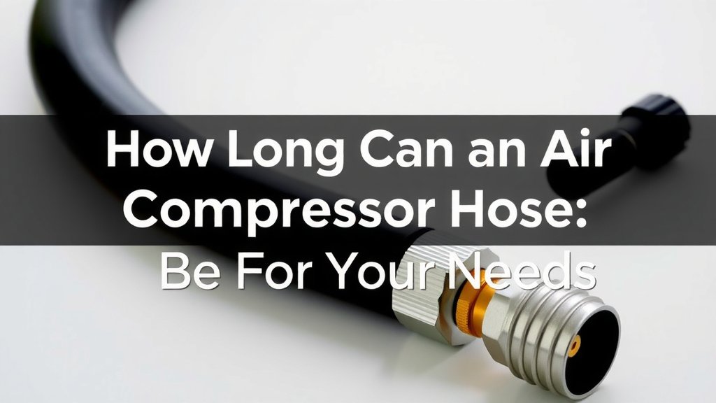 How Long Can an Air Compressor Hose Be For Your Needs