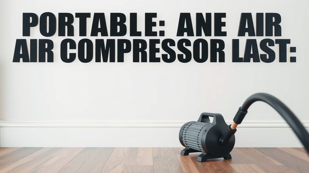 Portable Air Compressor Lifespan: What to Expect