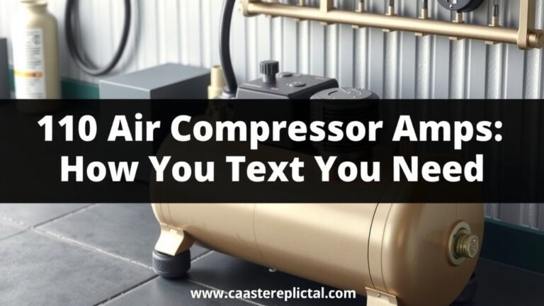 110 Air Compressor Amps: How Much Power Do You Need