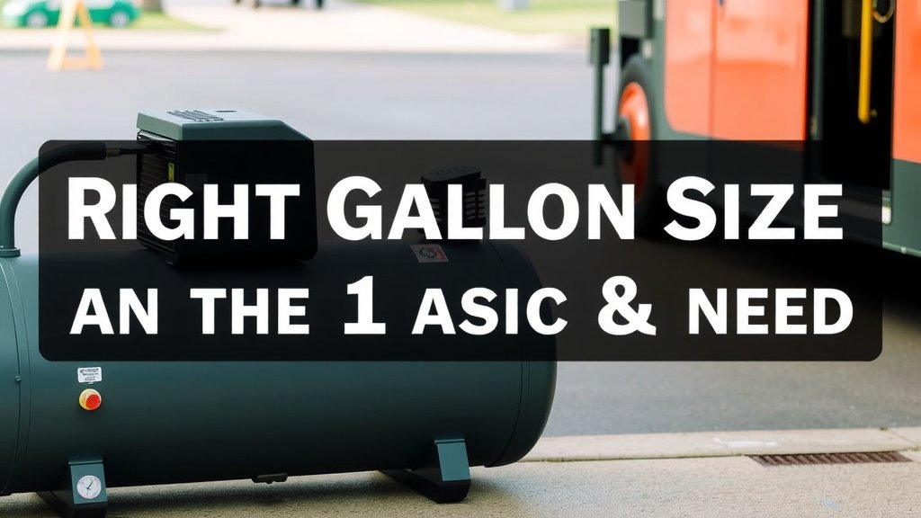 Determining the Right Gallon Size for Your Air Compressor