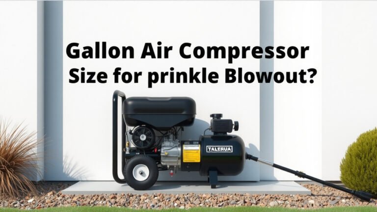 Gallon Air Compressor Size for Sprinkler Blowout