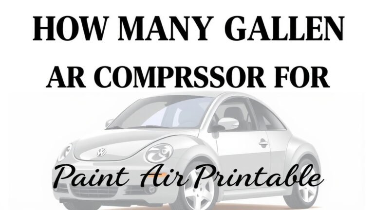 Choosing Your Gallon Air Compressor For Car Painting