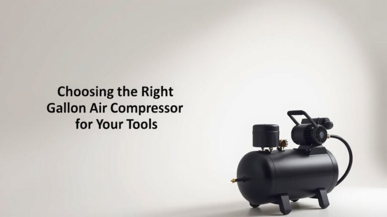 Choosing the Right Gallon Air Compressor for Your Tools